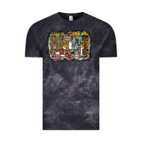 Cloud Black mini western Vintage Tee - RacoonDesign