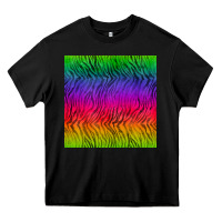 Black colorful tiger seamless pattern Heavy Core Tee - BundleAndBundleShop