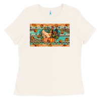 Bone Fall coop animals pumpkin Ladies Tee - Artiststas