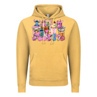 Vintage Mustard stitch and lilo pink christmas coffee cups Vintage Hoodie - AdoDesignShop