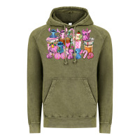 Vintage Olive stitch and lilo pink christmas coffee cups Vintage Hoodie - AdoDesignShop