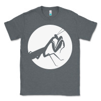 Charcoal Heather praying mantis Classic Tee - DesigneFamous