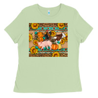 Matcha Fall Coop Animals Ladies Tee - Artiststas
