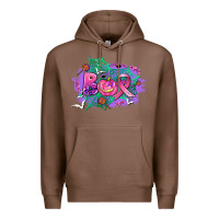 Chestnut halloween boo with cancer ribbon Premium Hoodie - AdoDesignShop