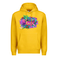 Lemon halloween boo with cancer ribbon Premium Hoodie - AdoDesignShop