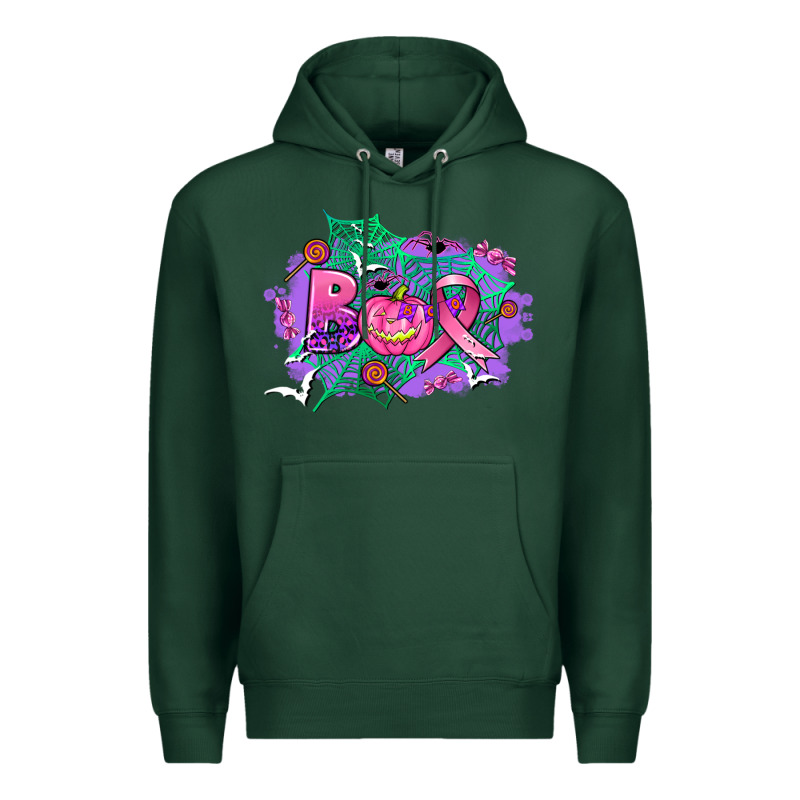 Halloween Boo With Cancer Ribbon Premium Hoodie by AdoDesignShop | Teevron