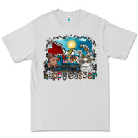 Dove Grey Happy Easter Premium Tee - CowhideDigitalArt