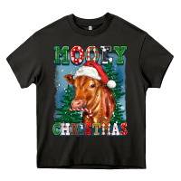 Asphalt mooey christmas heifer Heavy Core Tee - FaDigitalArtStudio