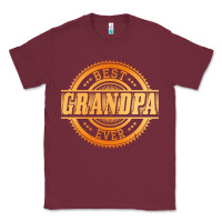 Burgundy best grandpa Classic Tee - DesigneFamous