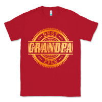 Red best grandpa Classic Tee - DesigneFamous