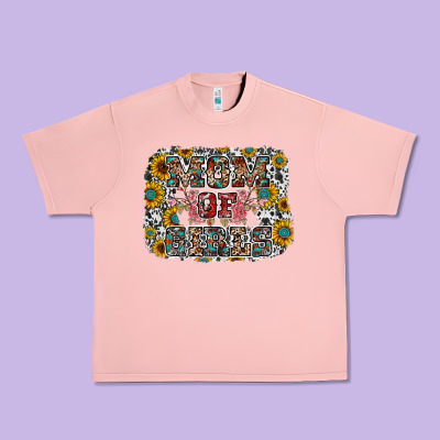 Mom Of Girls Urban Heavy Tee Designed By Racoondesign