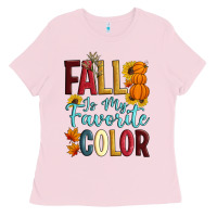 Bubblegum Pink Fall Is My Favorite Color Ladies Tee - Artiststas