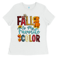 White Fall Is My Favorite Color Ladies Tee - Artiststas