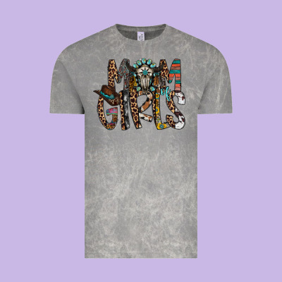 Mom Of Girls Vintage Tee Designed By Racoondesign