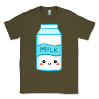Army Green milk Classic Tee - DesigneFamous