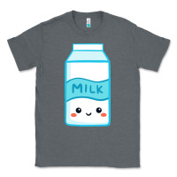 Charcoal Heather milk Classic Tee - DesigneFamous