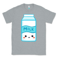 Heather Grey milk Classic Tee - DesigneFamous