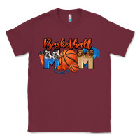 Burgundy basketball mom Classic Tee - FaDigitalArtStudio