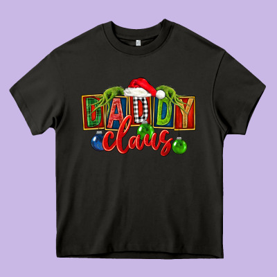Christmas Daddy Claus Heavy Core Tee Designed By Fadigitalartstudio