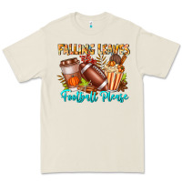 Bone Falling Leaves Football Please Premium Tee - CowhideDigitalArt