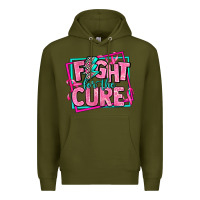 Army Green fight for the cure Premium Hoodie - AdoDesignShop