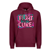 Burgundy fight for the cure Premium Hoodie - AdoDesignShop