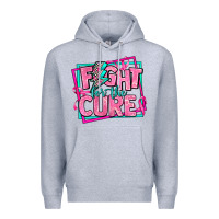 Heather Grey fight for the cure Premium Hoodie - AdoDesignShop