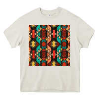 Cream native american aztec seamless pattern Heavy Core Tee - BundleAndBundleShop