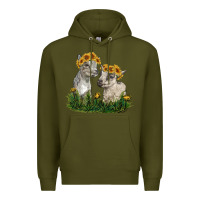 Army Green baby goats Premium Hoodie - RanaPortraitStore