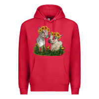 Cardinal baby goats Premium Hoodie - RanaPortraitStore