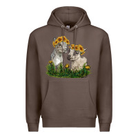 Coffee baby goats Premium Hoodie - RanaPortraitStore
