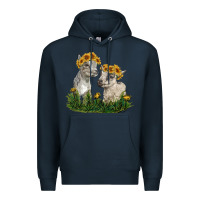 Navy baby goats Premium Hoodie - RanaPortraitStore