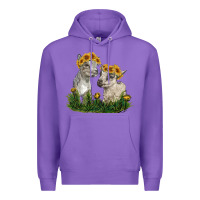 Purple baby goats Premium Hoodie - RanaPortraitStore