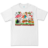 White happy hallothanksmas flamingo Premium Tee - CowhideDigitalArt