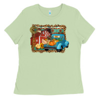 Matcha Farm Life Fall Barn And Truck Ladies Tee - Artiststas