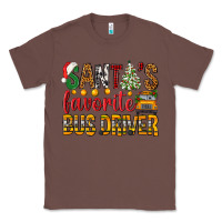 Chestnut Santa's Favorite Bus Driver Classic Tee - BundleAndBundleShop