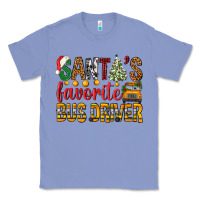 Colony Blue Santa's Favorite Bus Driver Classic Tee - BundleAndBundleShop