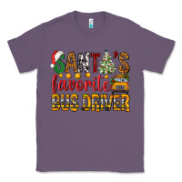 Lavender Santa's Favorite Bus Driver Classic Tee - BundleAndBundleShop