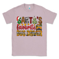 Lilac Santa's Favorite Bus Driver Classic Tee - BundleAndBundleShop