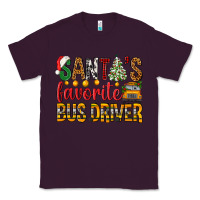 Plum Santa's Favorite Bus Driver Classic Tee - BundleAndBundleShop