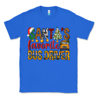 True Royal Santa's Favorite Bus Driver Classic Tee - BundleAndBundleShop