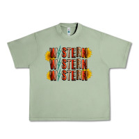 Oil Green western sunflower Urban Heavy Tee - RacoonDesign