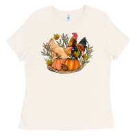 Bone fall coop animals pumpkin Ladies Tee - Artiststas