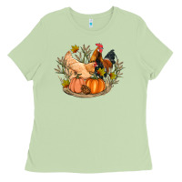 Matcha fall coop animals pumpkin Ladies Tee - Artiststas