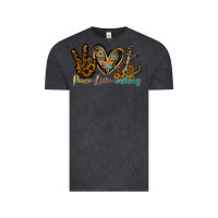 Vintage Black peace love anchors Vintage Tee - RacoonDesign