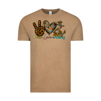 Vintage Coffee peace love anchors Vintage Tee - RacoonDesign