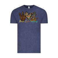 Vintage Denim peace love anchors Vintage Tee - RacoonDesign