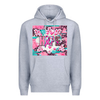 Heather Grey hope breast cancer Premium Hoodie - AdoDesignShop