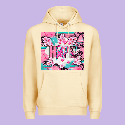 Hope Breast Cancer Premium Hoodie Designed By Adodesignshop