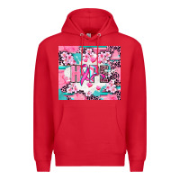 Red hope breast cancer Premium Hoodie - AdoDesignShop